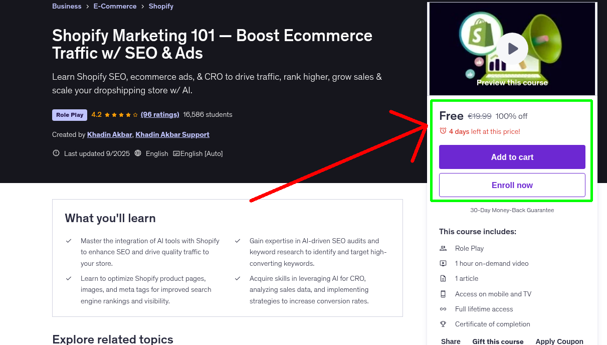Shopify Marketing 101 — Boost Ecommerce Traffic w/ SEO & Ads