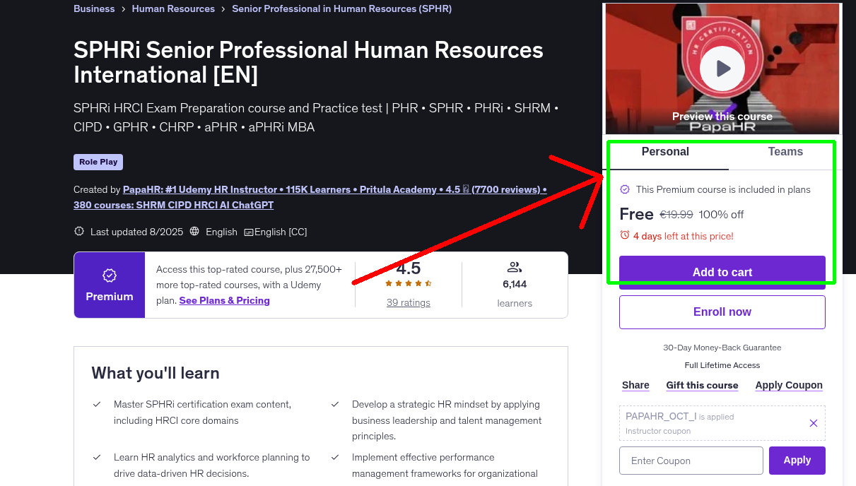 SPHRi Senior Professional Human Resources International [EN]