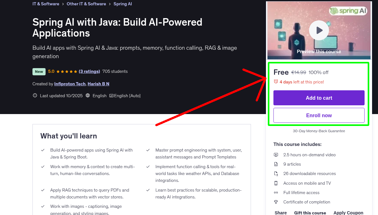 Spring AI with Java: Build AI-Powered Applications