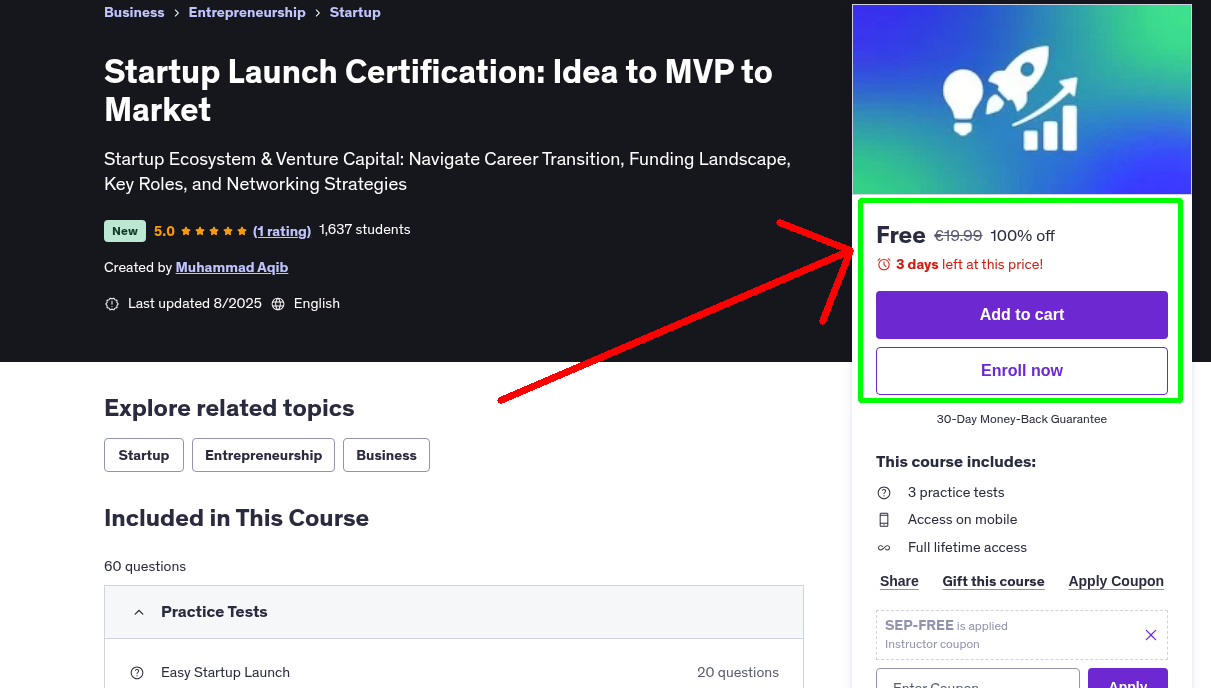 Startup Launch Certification: Idea to MVP to Market