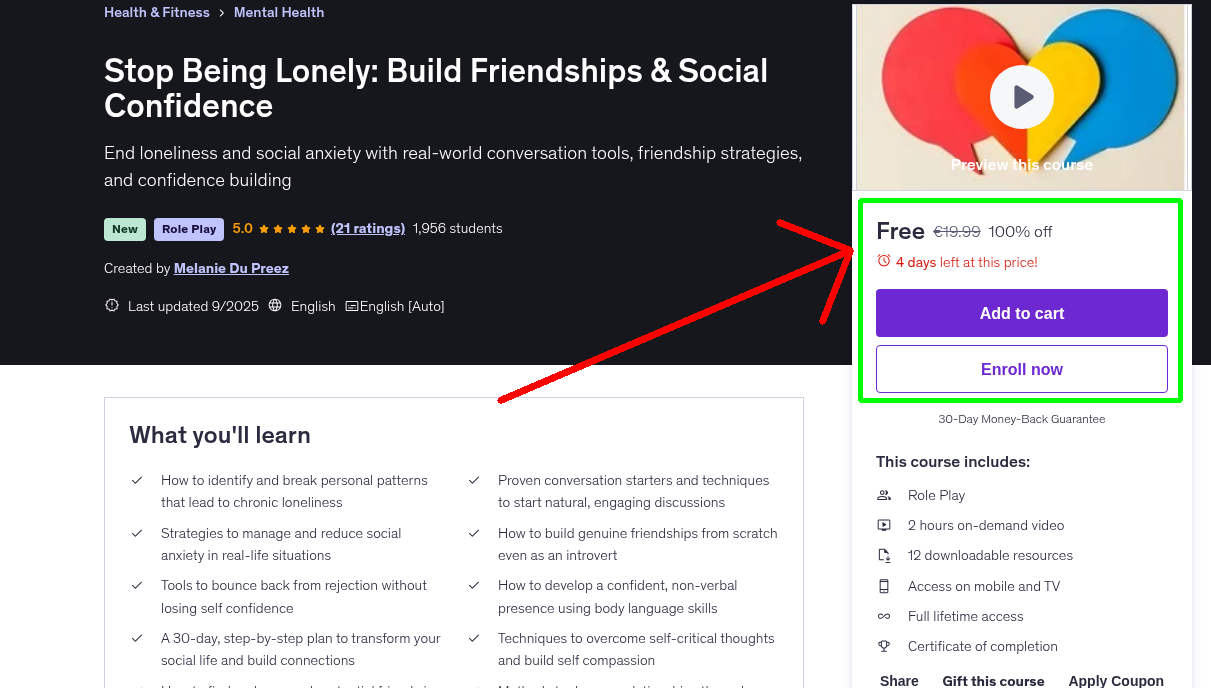 Stop Being Lonely: Build Friendships & Social Confidence