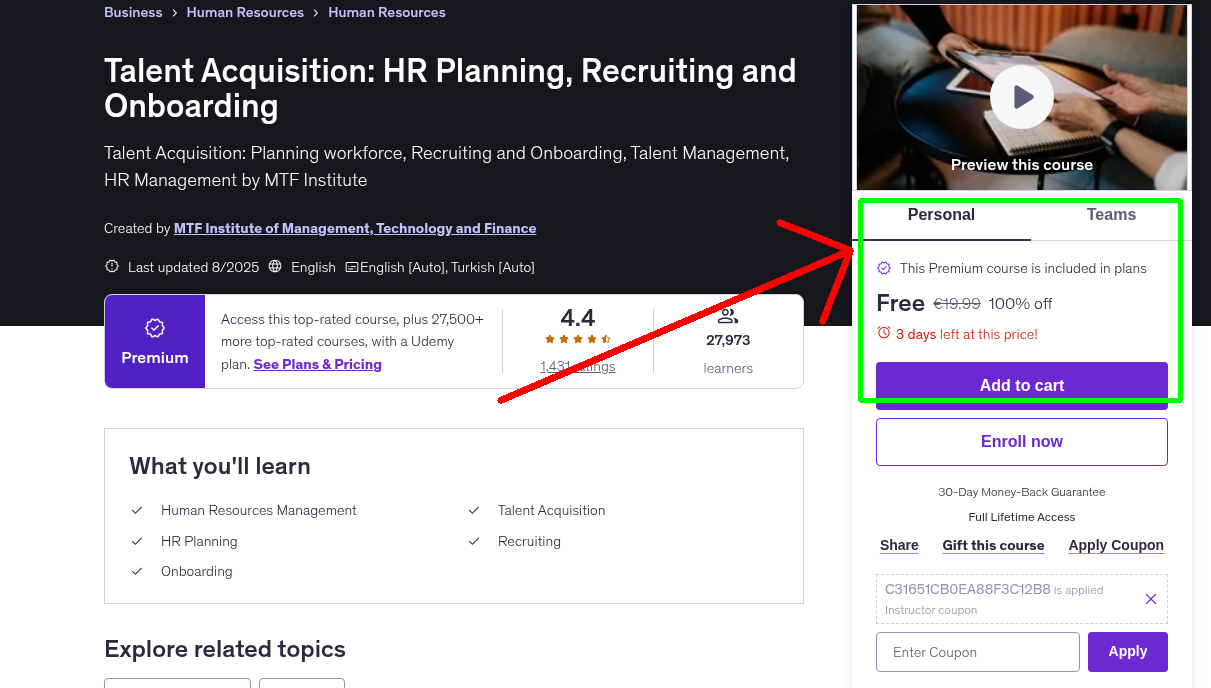 Talent Acquisition: HR Planning, Recruiting and Onboarding