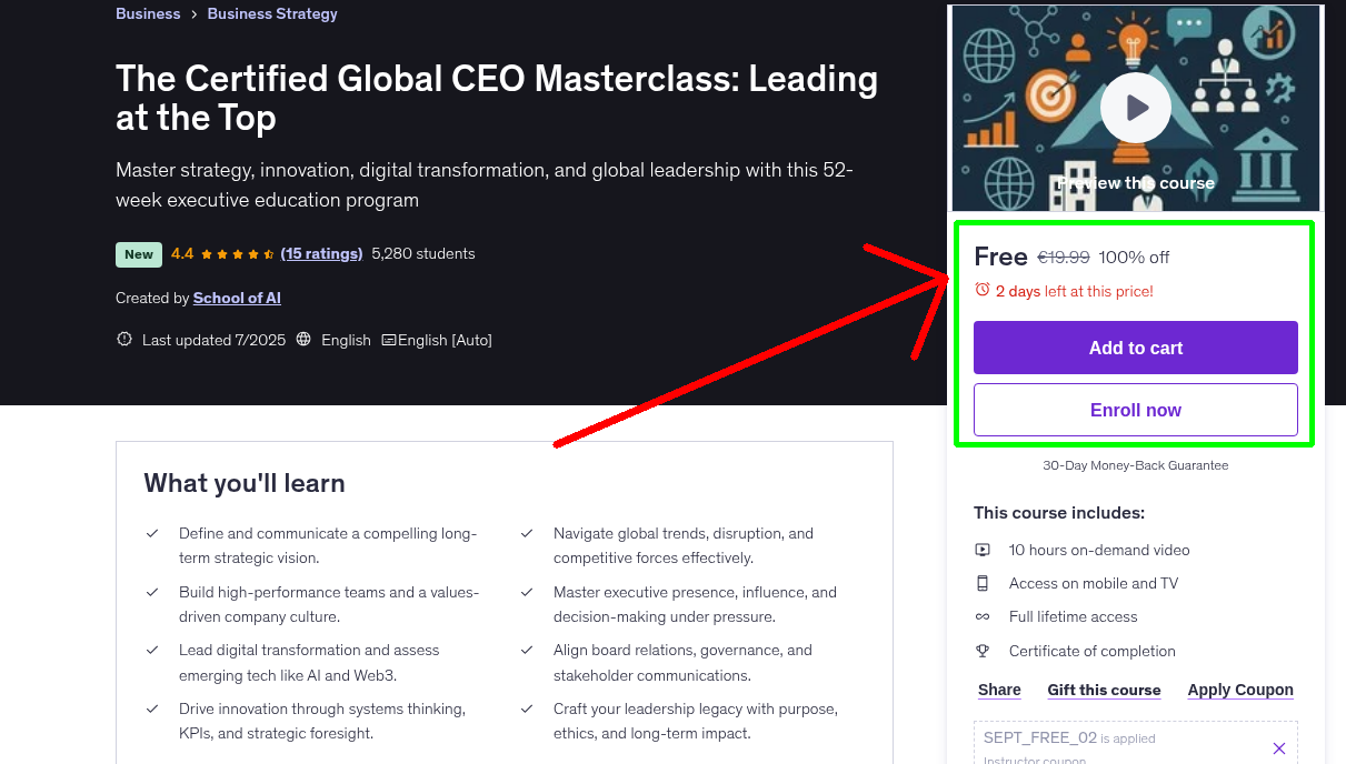 The Certified Global CEO Masterclass: Leading at the Top