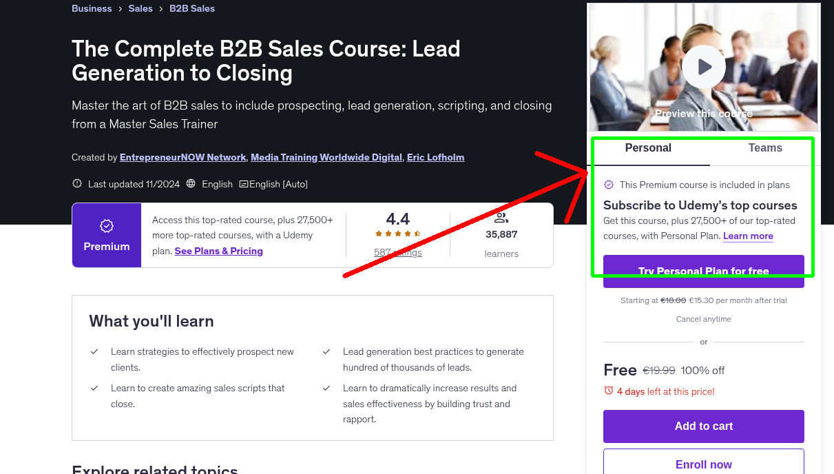 The Complete B2B Sales Course: Lead Generation to Closing