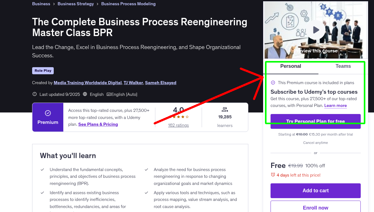 The Complete Business Process Reengineering Master Class BPR