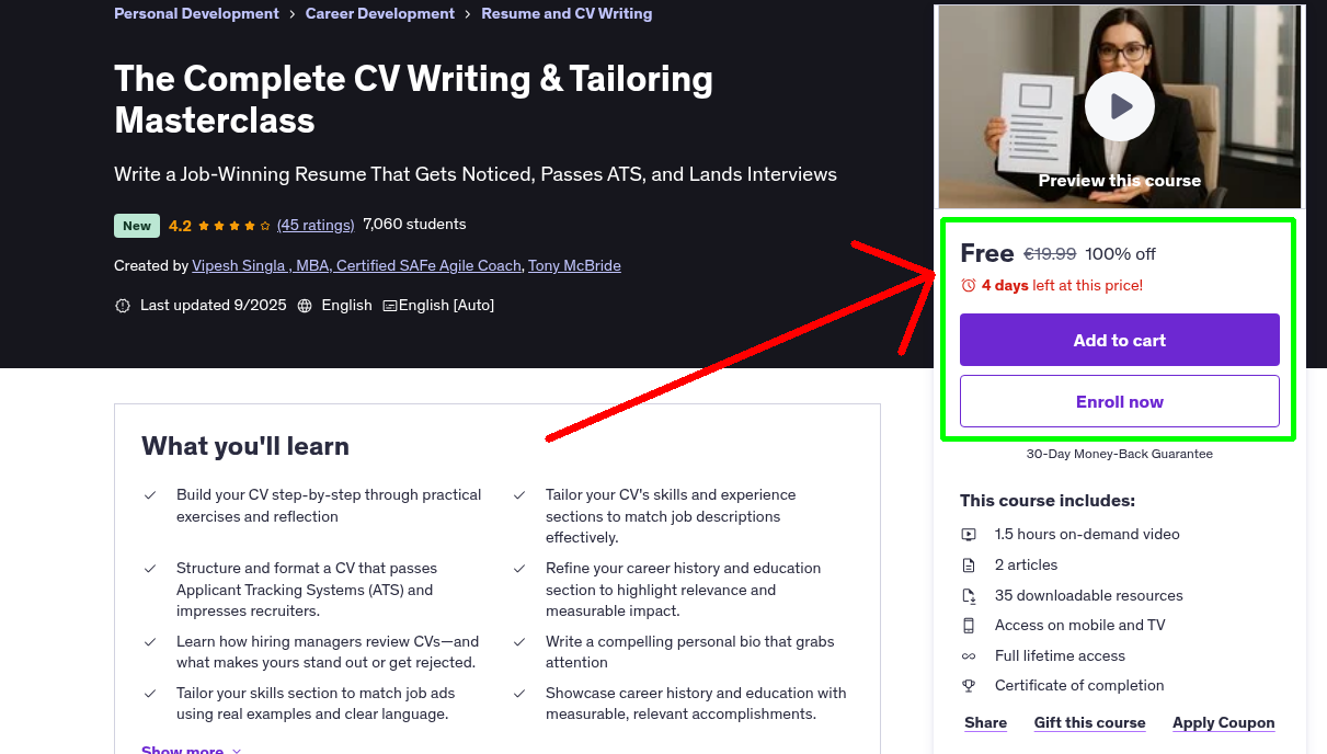 The Complete CV Writing & Tailoring Masterclass