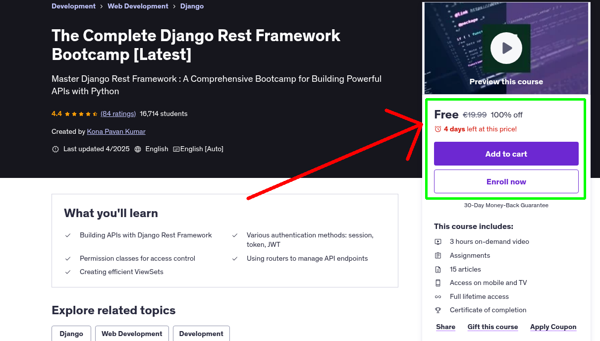 The Complete Django Rest Framework Bootcamp [Latest]
