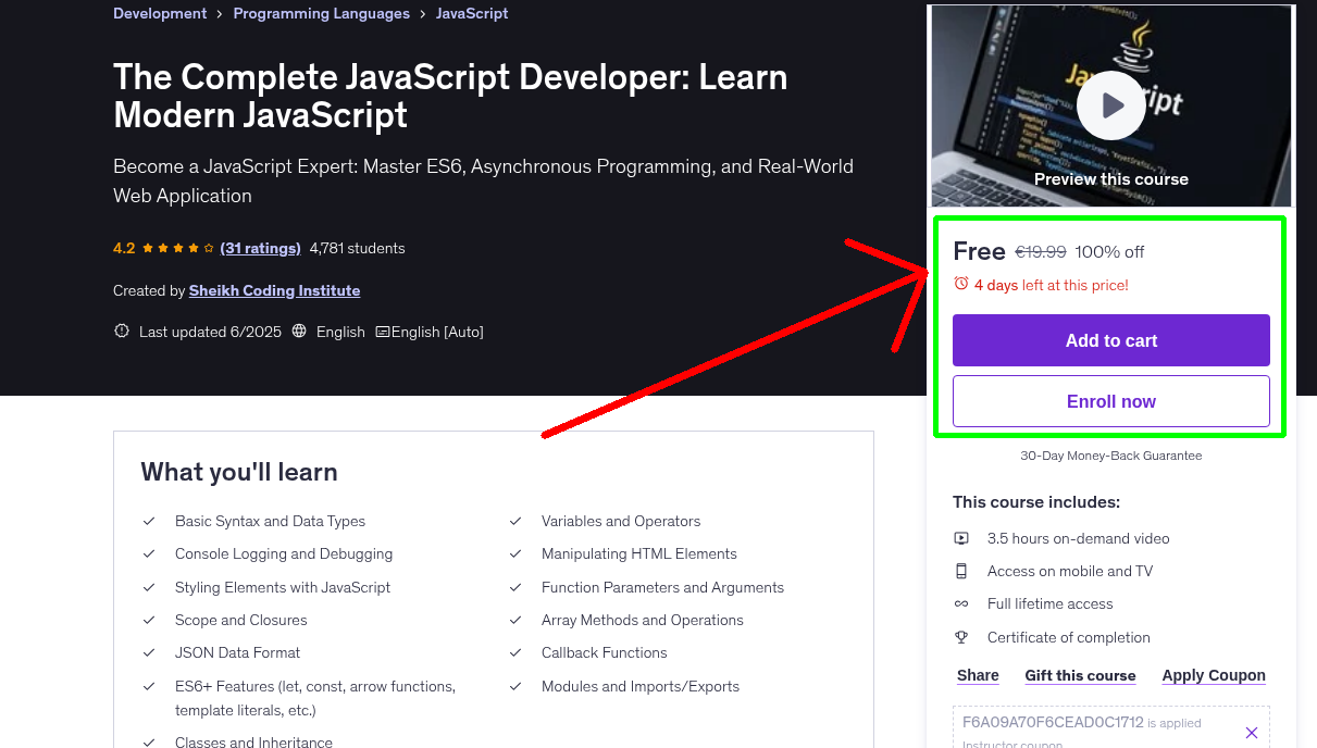 The Complete JavaScript Developer: Learn Modern JavaScript