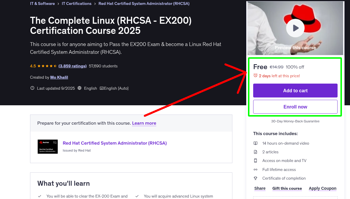The Complete Linux (RHCSA - EX200) Certification Course 2025