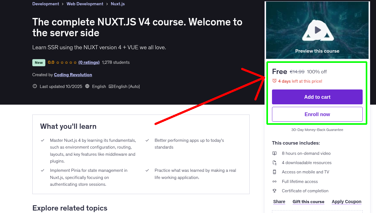 The complete NUXT.JS V4 course. Welcome to the server side