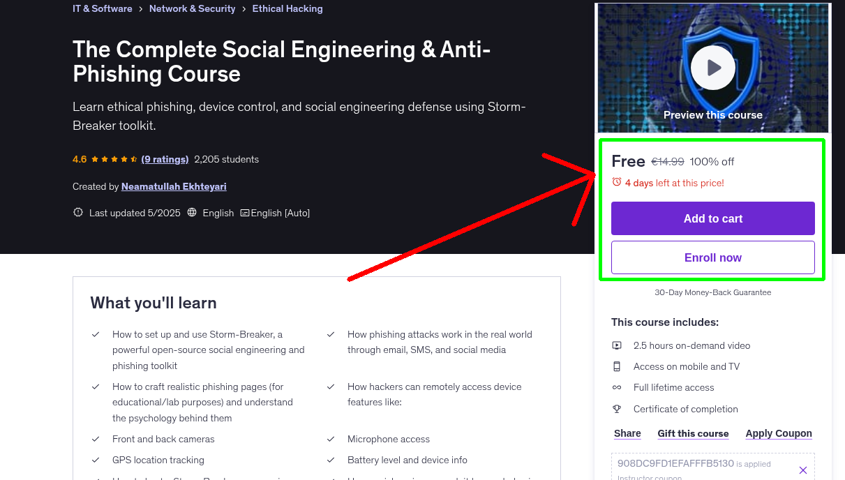 The Complete Social Engineering & Anti-Phishing Course