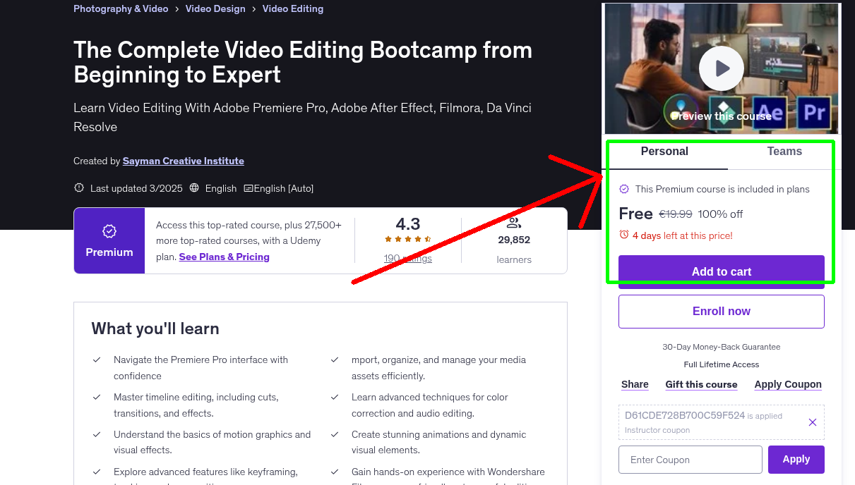 The Complete Video Editing Bootcamp from Beginning to Expert