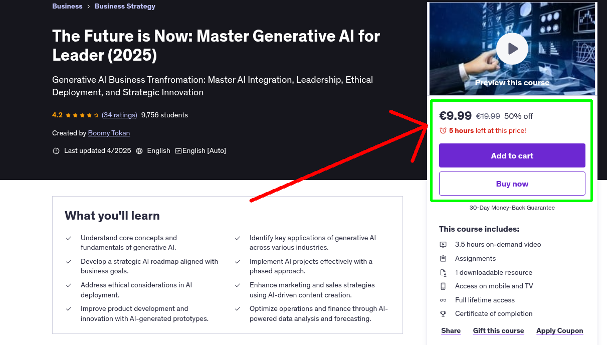 The Future is Now: Master Generative AI for Leader (2025)