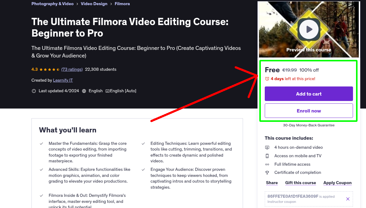 The Ultimate Filmora Video Editing Course: Beginner to Pro