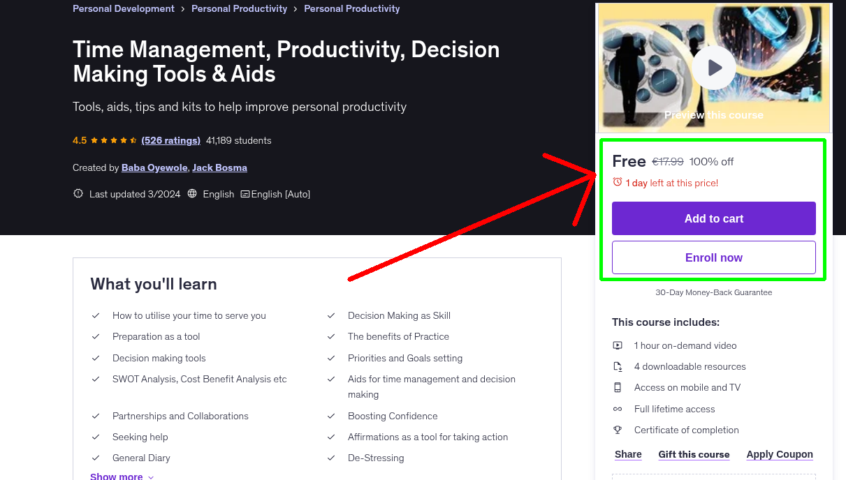Time Management, Productivity, Decision Making Tools & Aids
