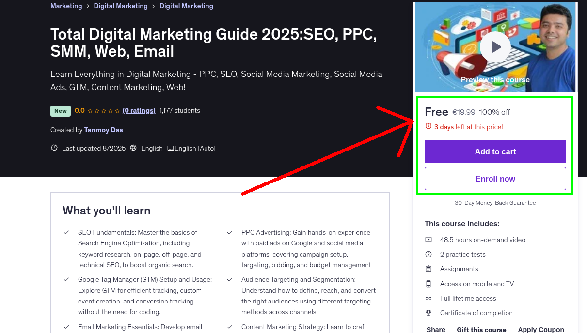 Total Digital Marketing Guide 2025:SEO, PPC, SMM, Web, Email