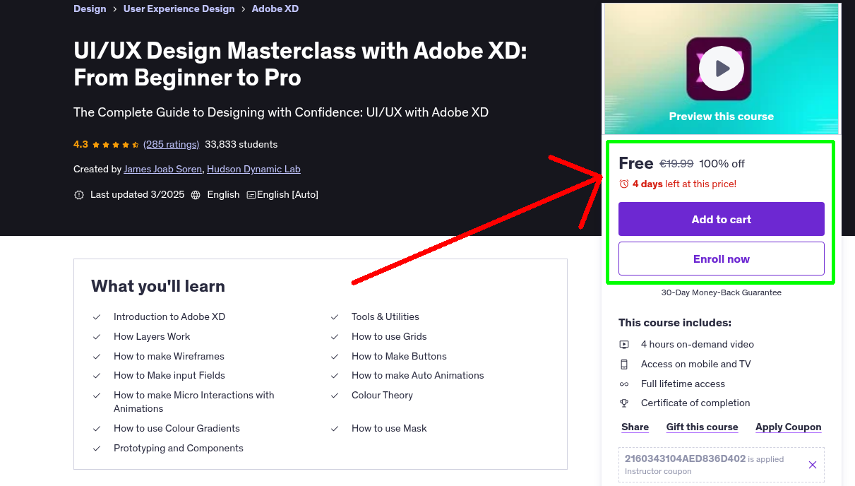 UI/UX Design Masterclass with Adobe XD: From Beginner to Pro