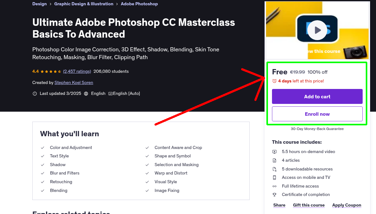 Ultimate Adobe Photoshop CC Masterclass Basics To Advanced