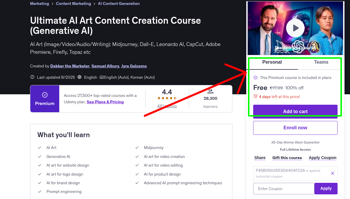 Ultimate AI Art Content Creation Course (Generative AI)