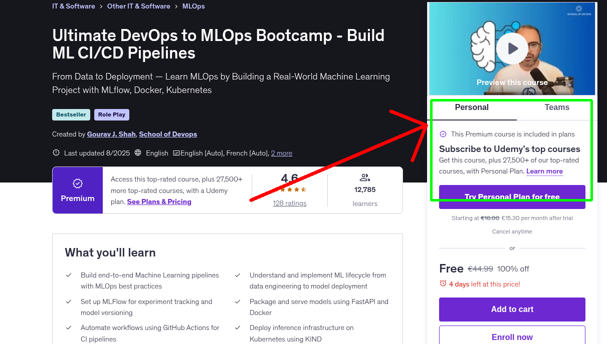 Ultimate DevOps to MLOps Bootcamp - Build ML CI/CD Pipelines