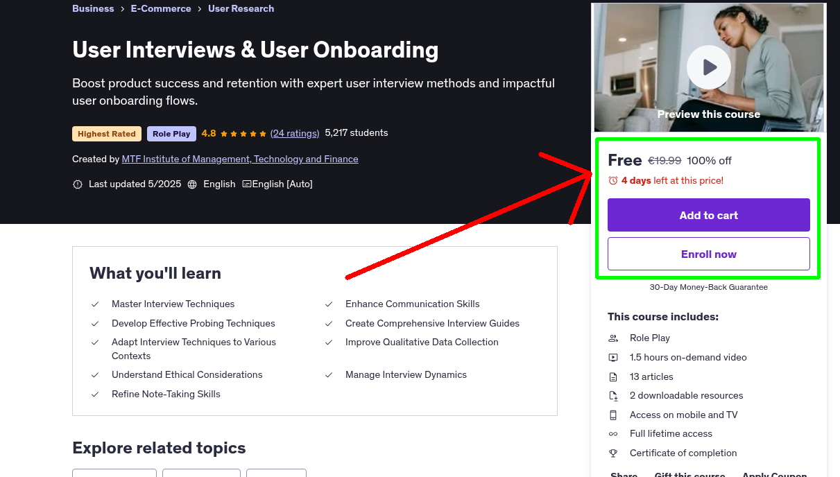 User Interviews & User Onboarding