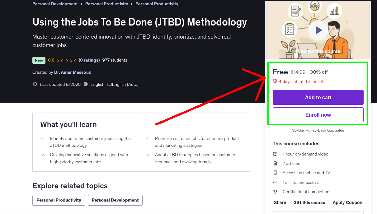 Using the Jobs To Be Done (JTBD) Methodology