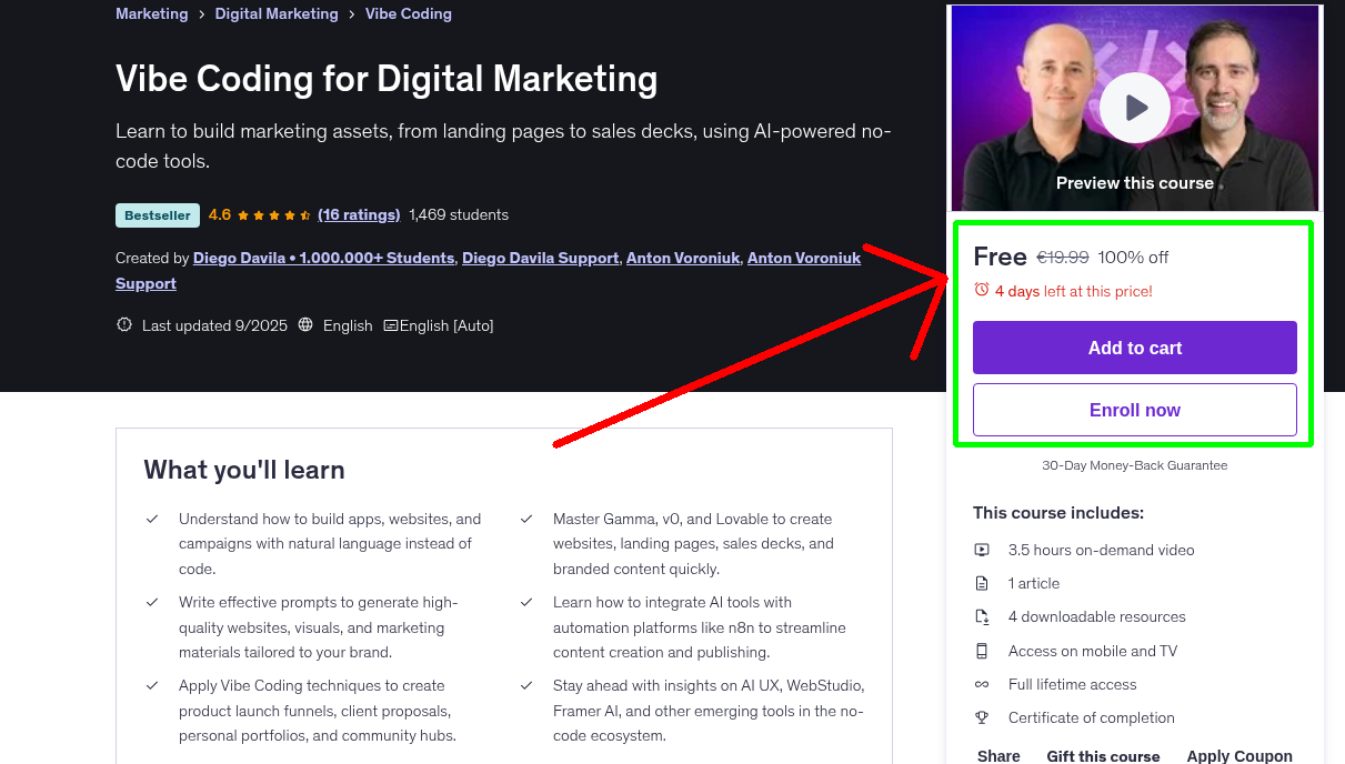 Vibe Coding for Digital Marketing
