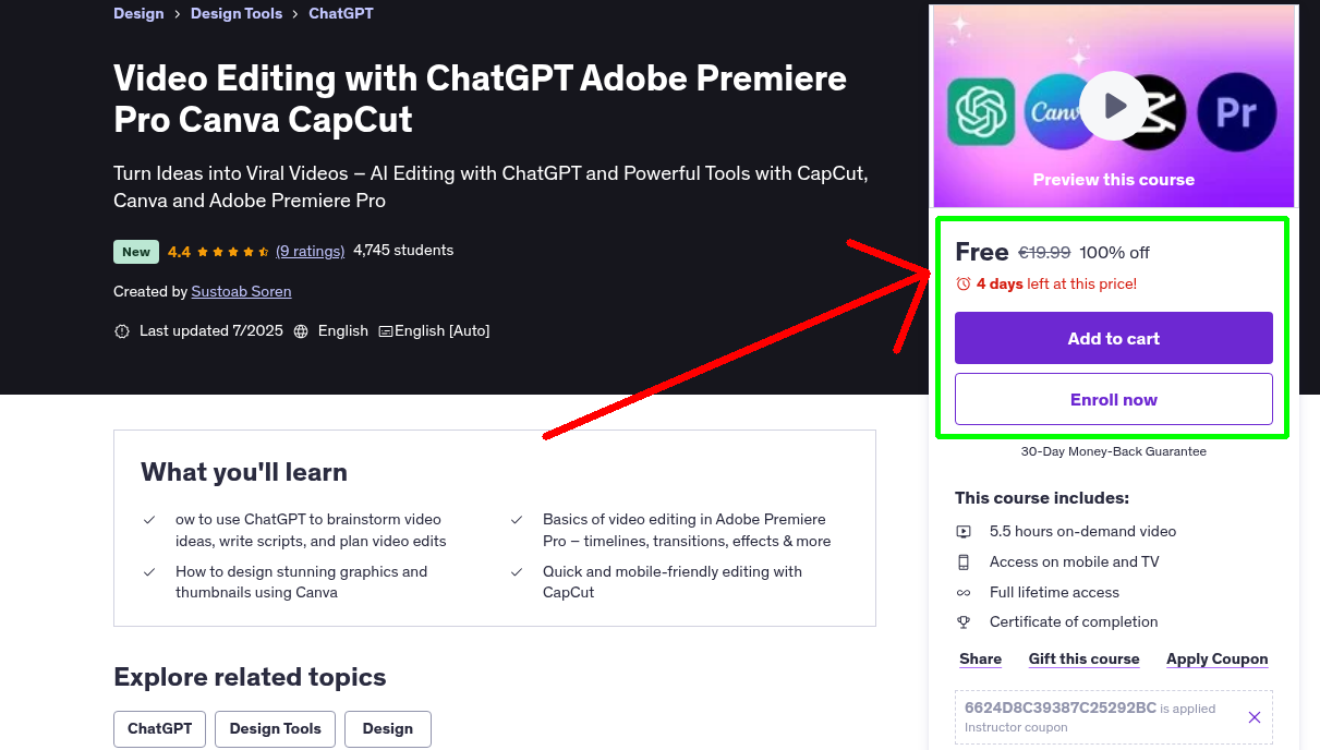 Video Editing with ChatGPT Adobe Premiere Pro Canva CapCut