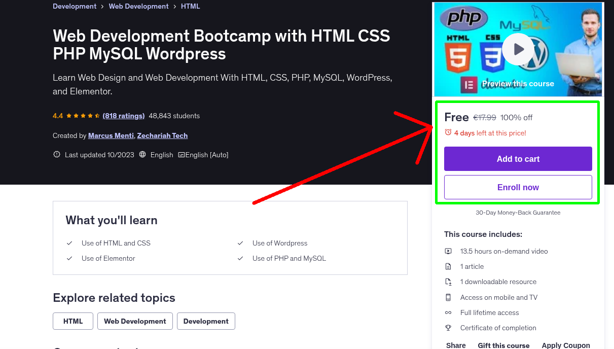 Web Development Bootcamp with HTML CSS PHP MySQL Wordpress