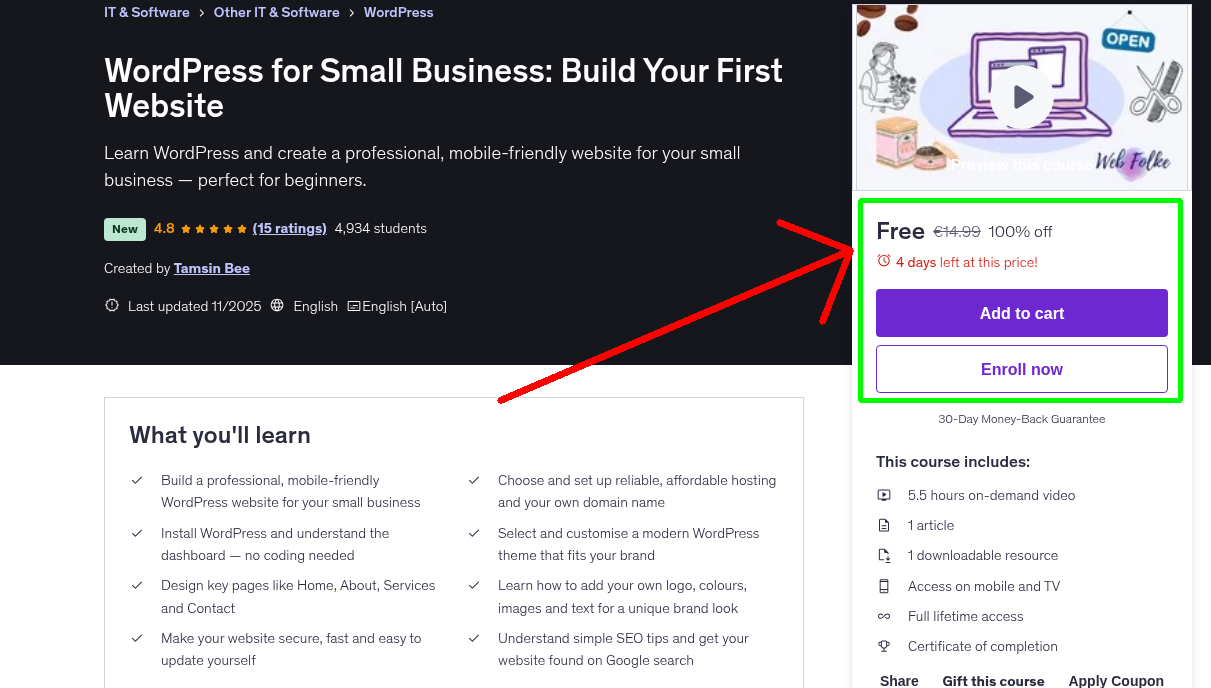 WordPress for Small Business: Build Your First Website