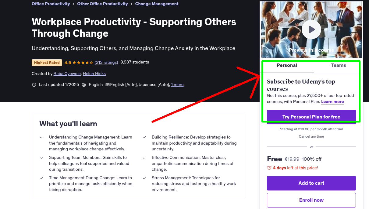 Workplace Productivity - Supporting Others Through Change